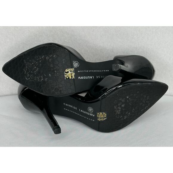 Chinese Laundry Socialite Black Patent Leather Pumps 6M - Picture 7 of 7